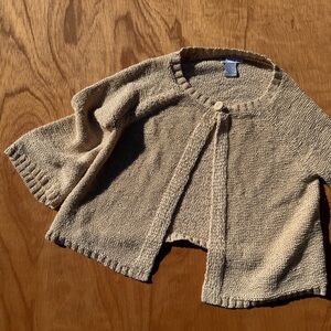 Vintage Tan Knit Cardigan